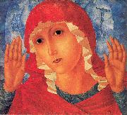 Petrov-Vodkin, Kozma Our Lady- Tenderness of Cruel Hearts Sweden oil painting reproduction